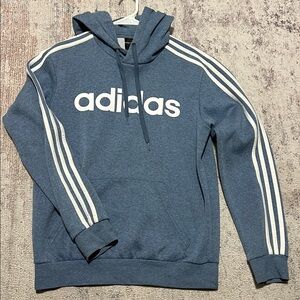 Adidas Navy Hoodie with White Accents